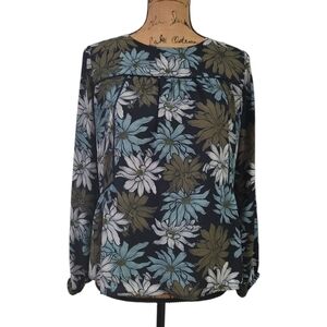 LOFT Floral Blouse size  XXSP